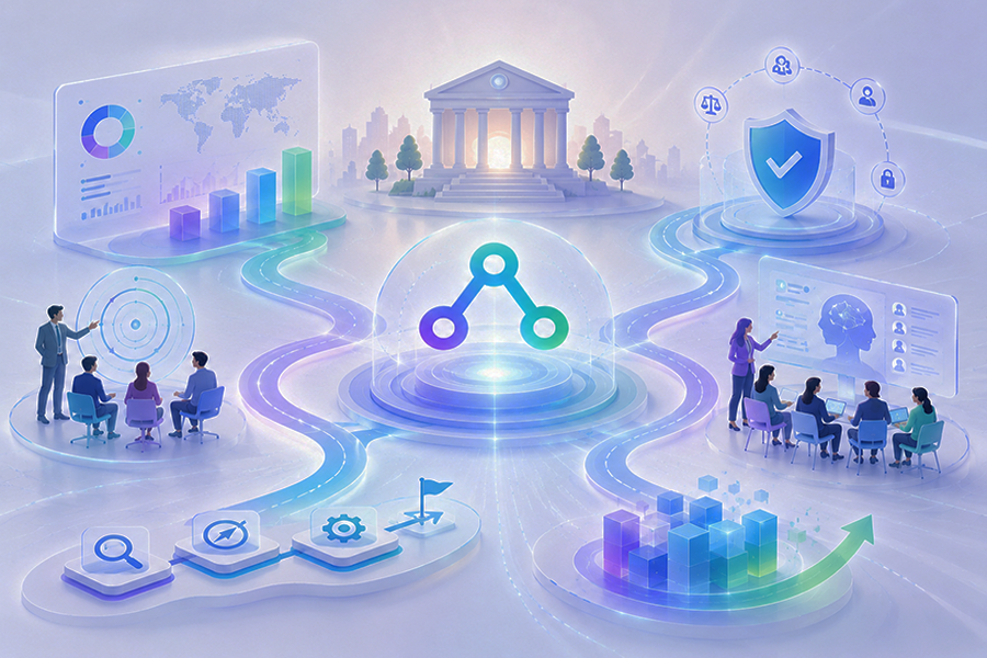 Capability model — literacy to transformation