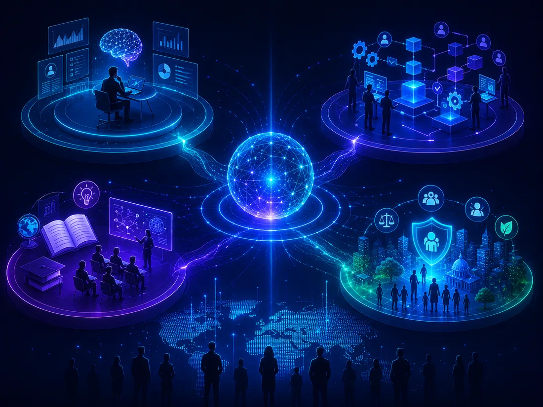 AI impact — practice, workflows, education, society